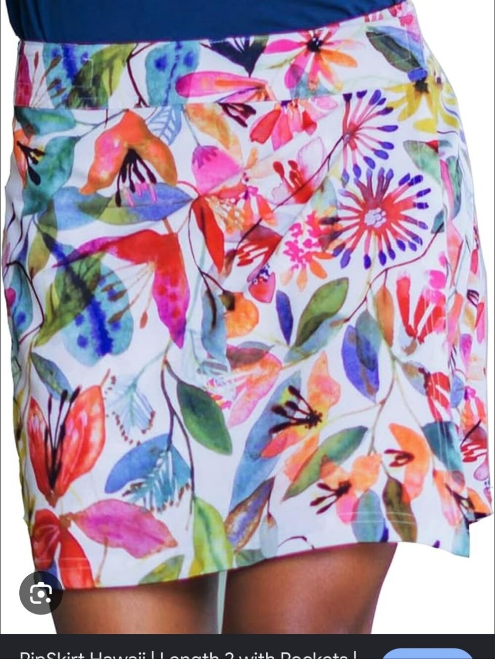 Ripskirt Hawaii NWT Wrap Mini Skirt In Wildflower Watercolour Size Medium